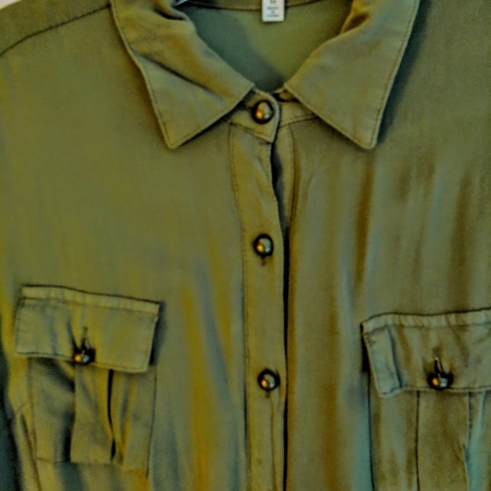 Charlotte Russe Military Dress🍀 Green MEDIUM